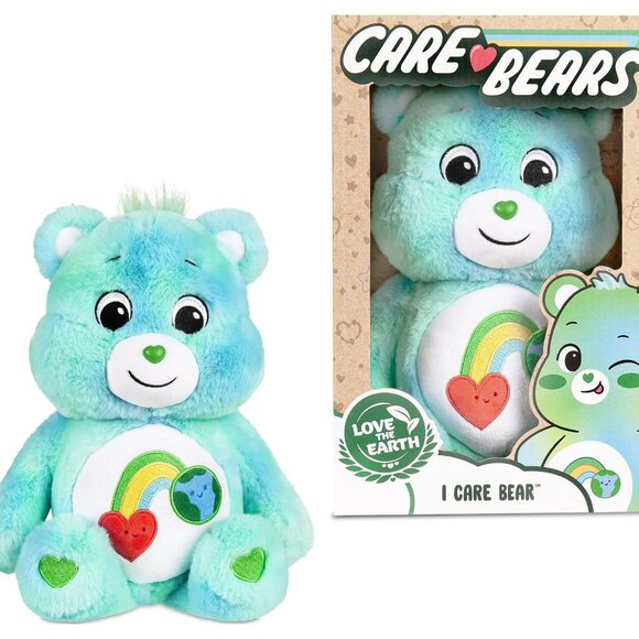 NEW Care Bears 14" Plush – I Care Bear 🌈 Made with Soft Recycled Material! - Picture 1 of 1